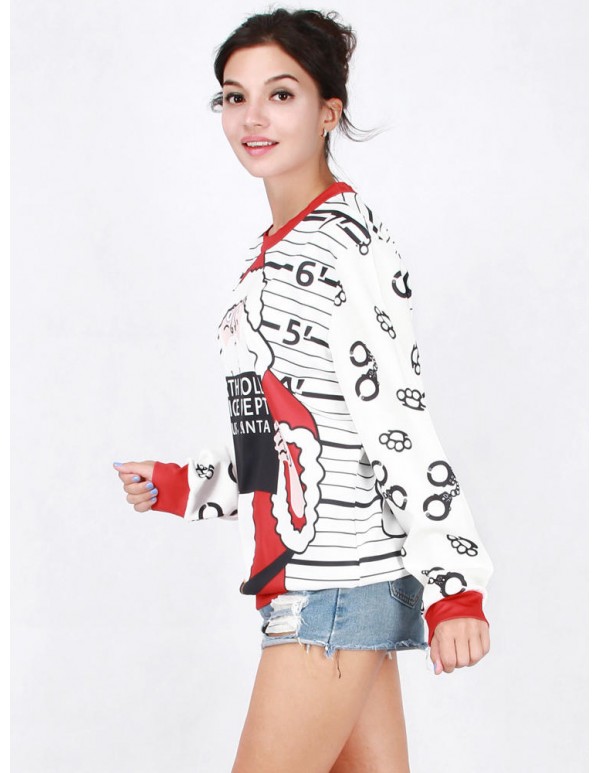 Plus Size Casual Women Christmas Sweatshirts