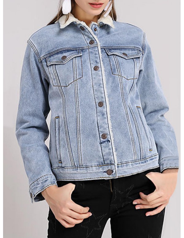 XL-5XL Casual Women Thick Denim Jackets