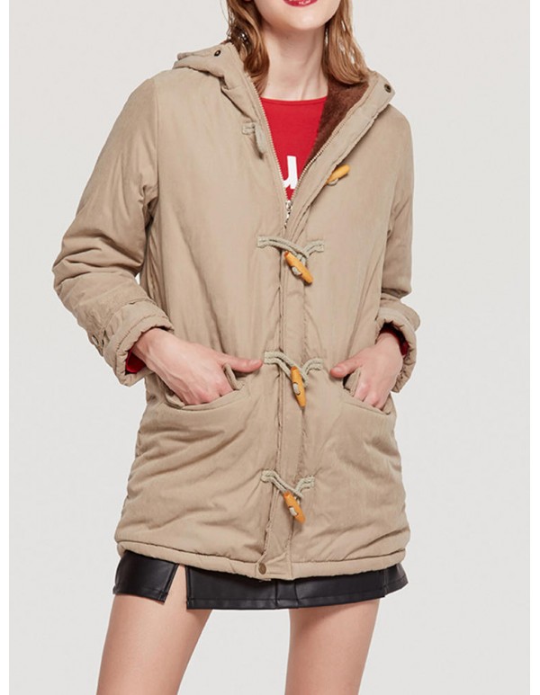 Women Casual Multicolor Winter Hooded Jacket Coats