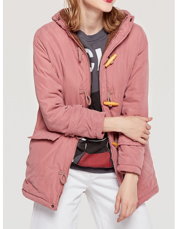 Women Casual Multicolor Winter Hooded Jacket Coats