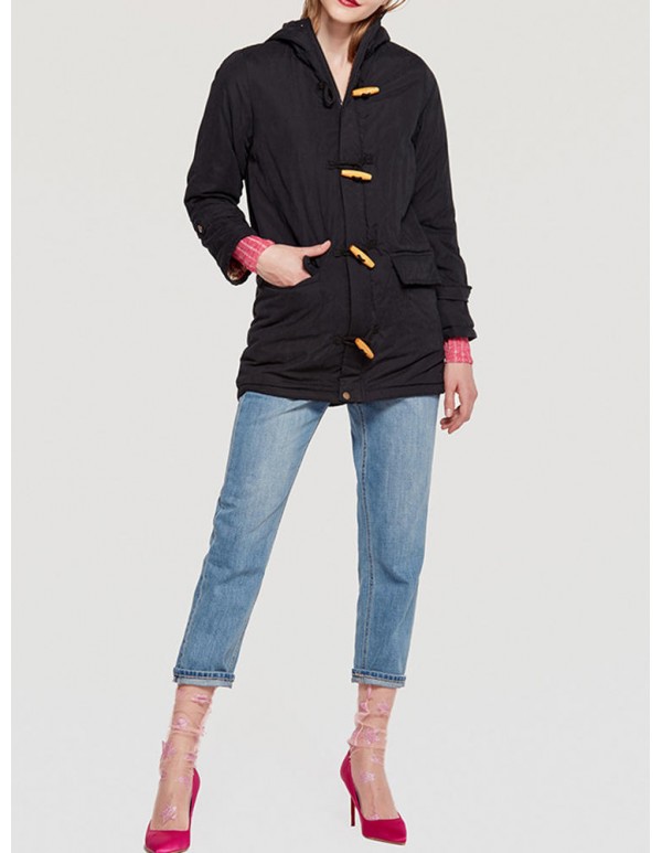 Women Casual Multicolor Winter Hooded Jacket Coats